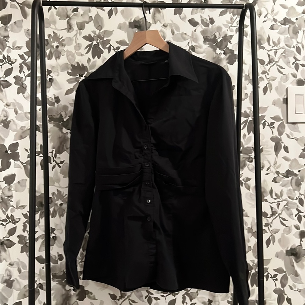 New York & Company Women’s Black Blouse
